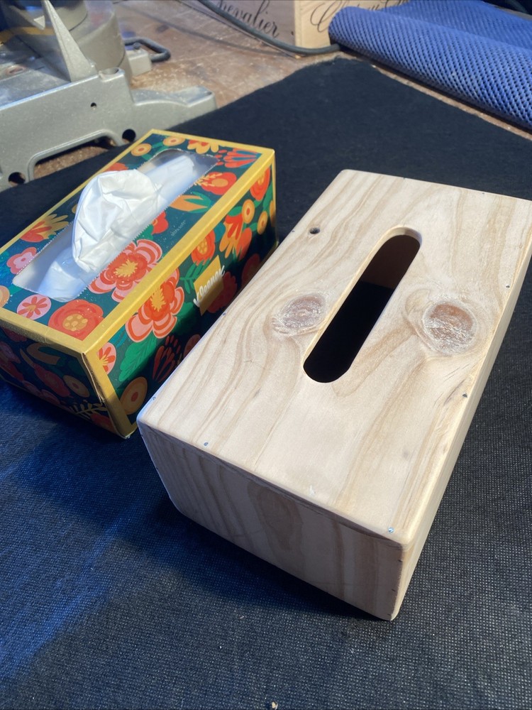 wine box wood tissue box cover