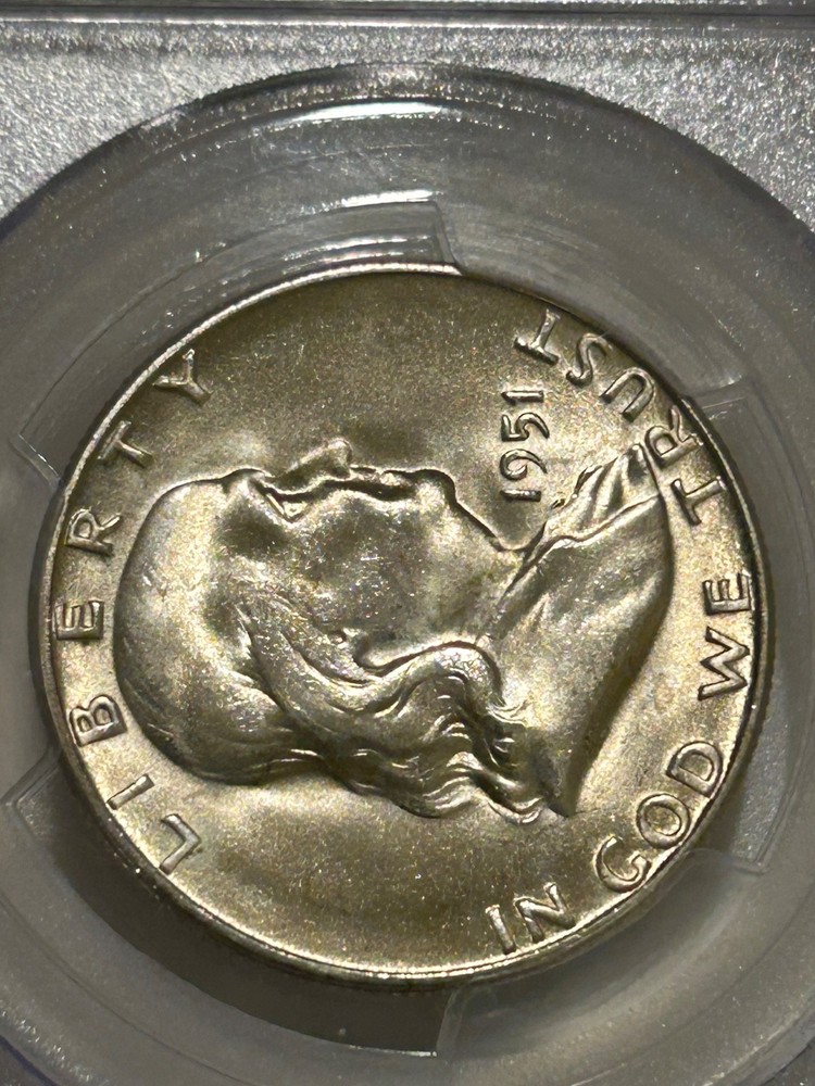 1951 S Franklin Silver Half Dollar PCGS MS64 Better Date Franklin