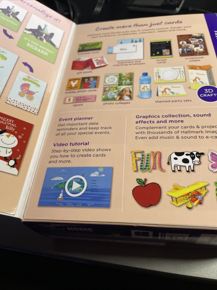 Hallmark Card Studio Software Create Custom Cards Calendars Scrapbooks More