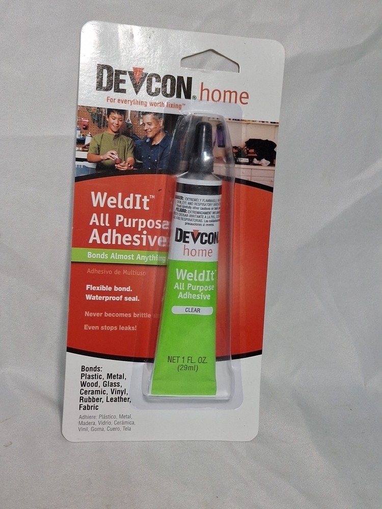 Devcon Weld-It Cement 1 oz - Heavy Duty Plastic Weld Adhesive Glue