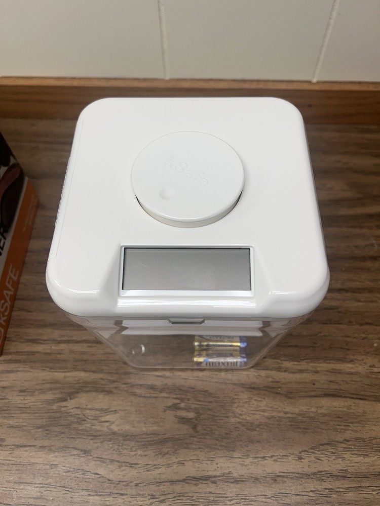 kSafe Time Locking container White. Brand New Condition. Never used