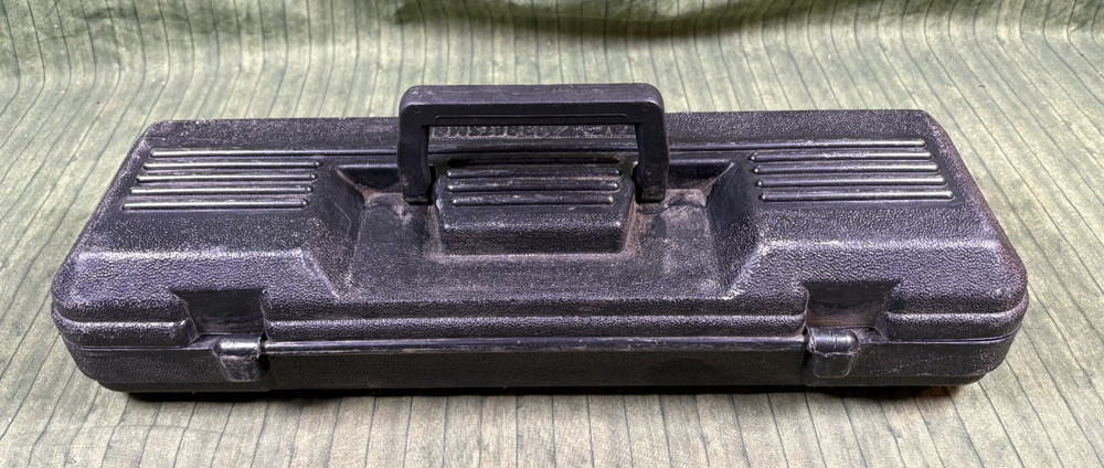 Vintage SEARS CRAFTSMAN (empty) Black Tool Box Case 65117 ~ U.S.A.