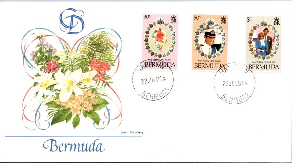 Bermuda FDC 1981 Royal Wedding - J29360