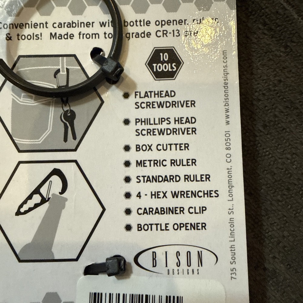 Bison Kool Tool Klip Pocket Multitool - 10 Tools In 1