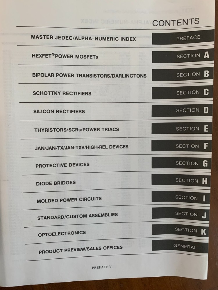 IR Semiconductor Databook 1981/82 # SD-1 Paperback Good condition.