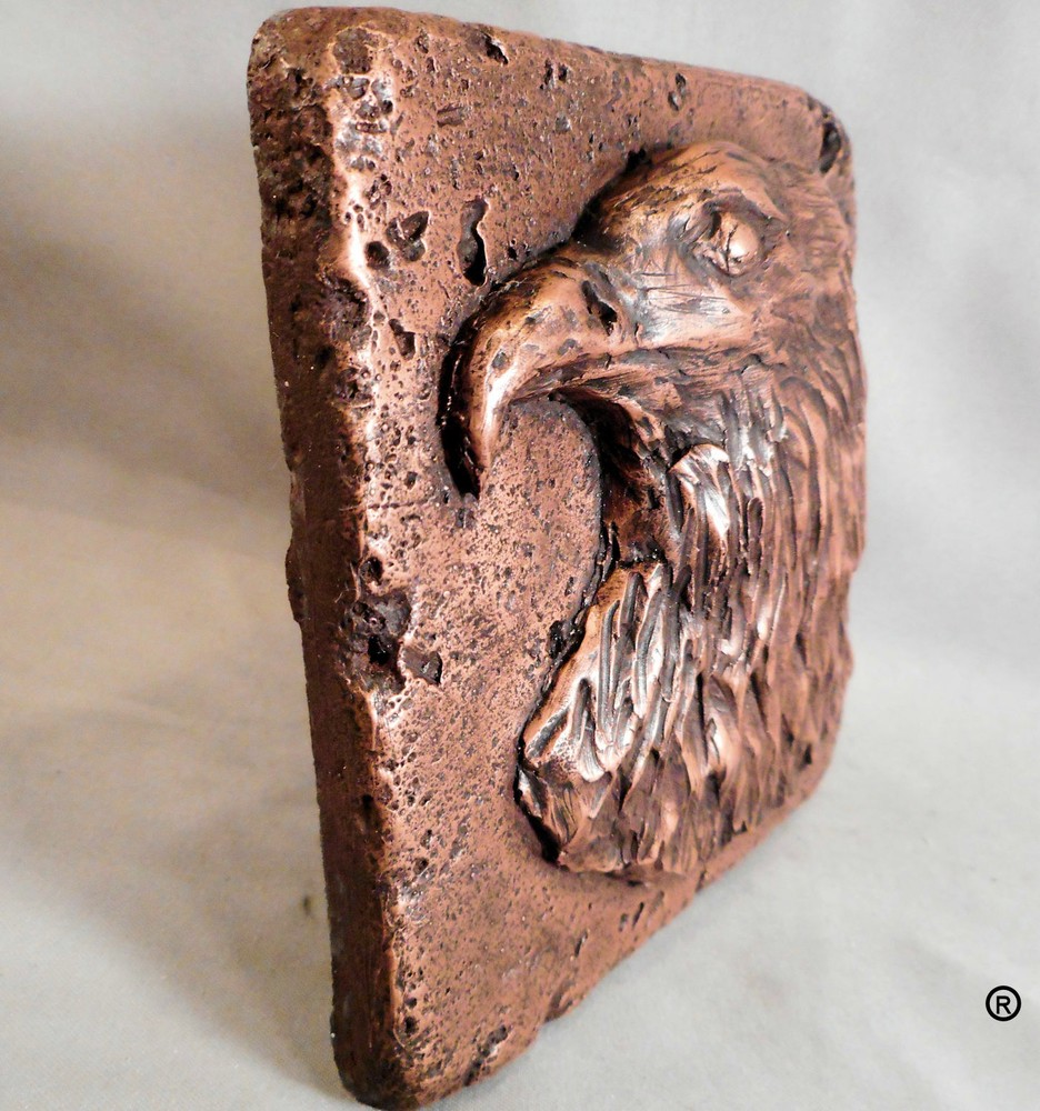 Copper Wildlife (Eagle) 4"x4" Decorative Wall Tile