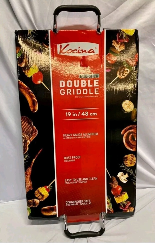 Kocina Double Griddle, Non-Stick, 19" #CK-1321
