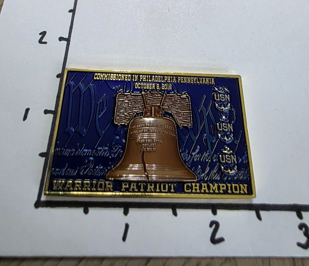 USS JOHN P. MURTHA LPD 26 CHIEF'S MESS CHALLENGE COIN