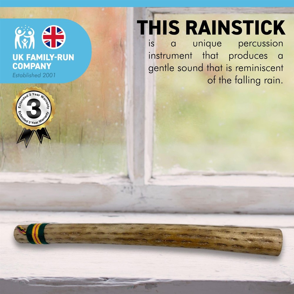 CHILLEAN CACTUS RAINSTICK | Rainmaker | 50 cm Long