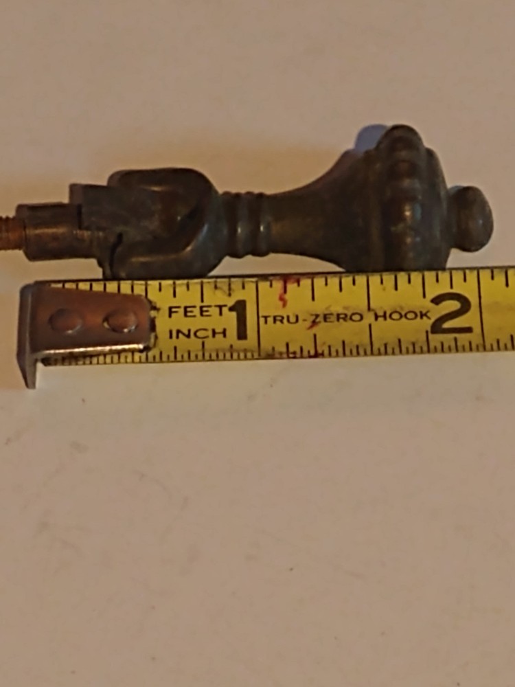 4 Victorian Style Brass Teardrop Pulls ~ Vanity, Commode, Dresser Hardware