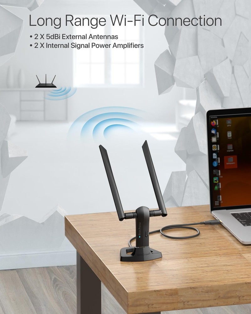 AC1200 Linux WiFi Adapter for Ubuntu, Kali, Mint, Debian, Lubuntu, Xubuntu, M...