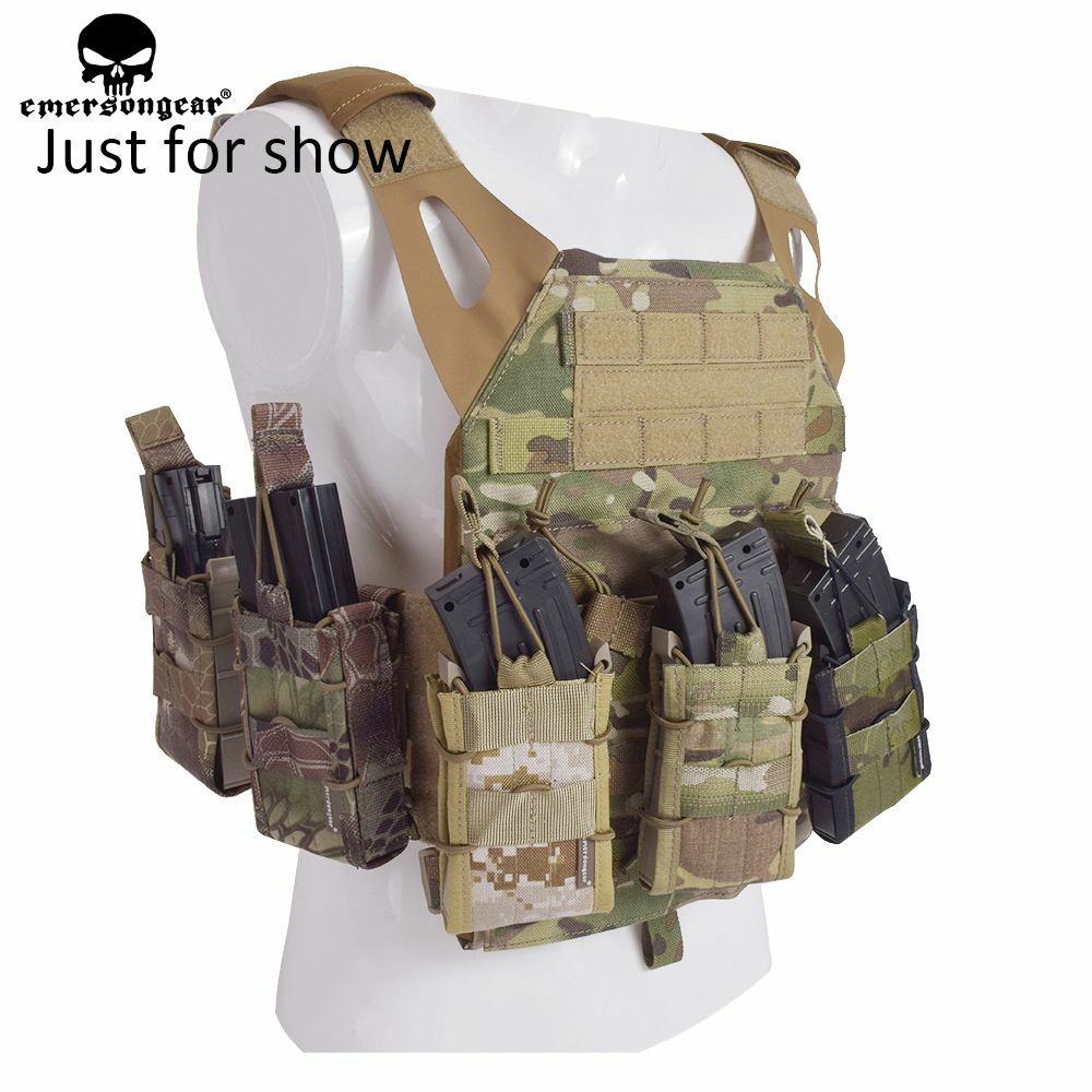 Emerson Tactical Single Stack Modular Molle 5.56 Mag Magazine Pouch Open Top Bag