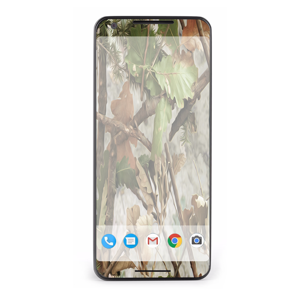 Google Pixel 2 Skins Decal Wrap tree camo real oak