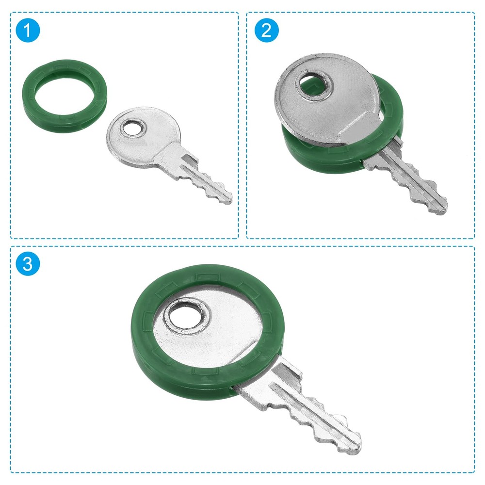 Key Caps Covers Rings, 5 Pack 0.9" Keys Identifiers Covers Coding Tags Marker...