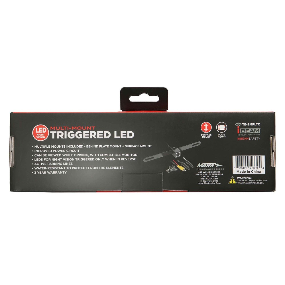 TE-2MPLTC Wired Accessory Camera, LED Lights, Active Parking Lines, CVBS/AHD