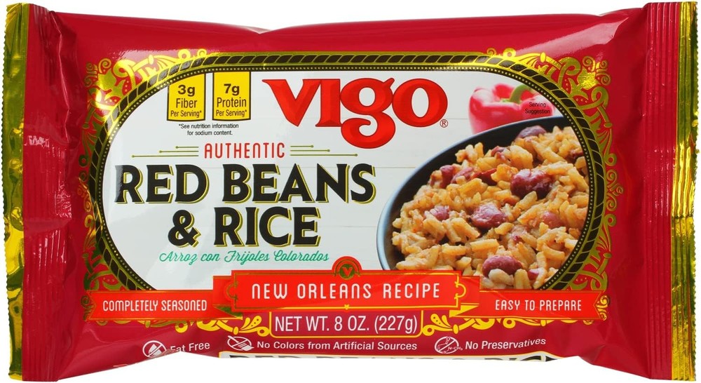 Authentic Red Beans & Rice, Low Fat, (Red Beans & Rice, )