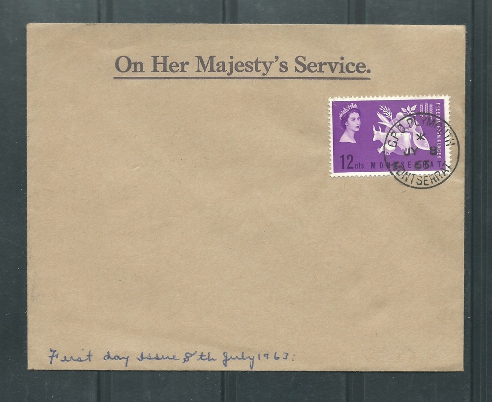 Montserrat  1963 FDC Freedom from Hunger.