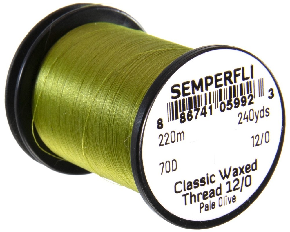 Semperfli Classic Waxed Threads in Pale Olive