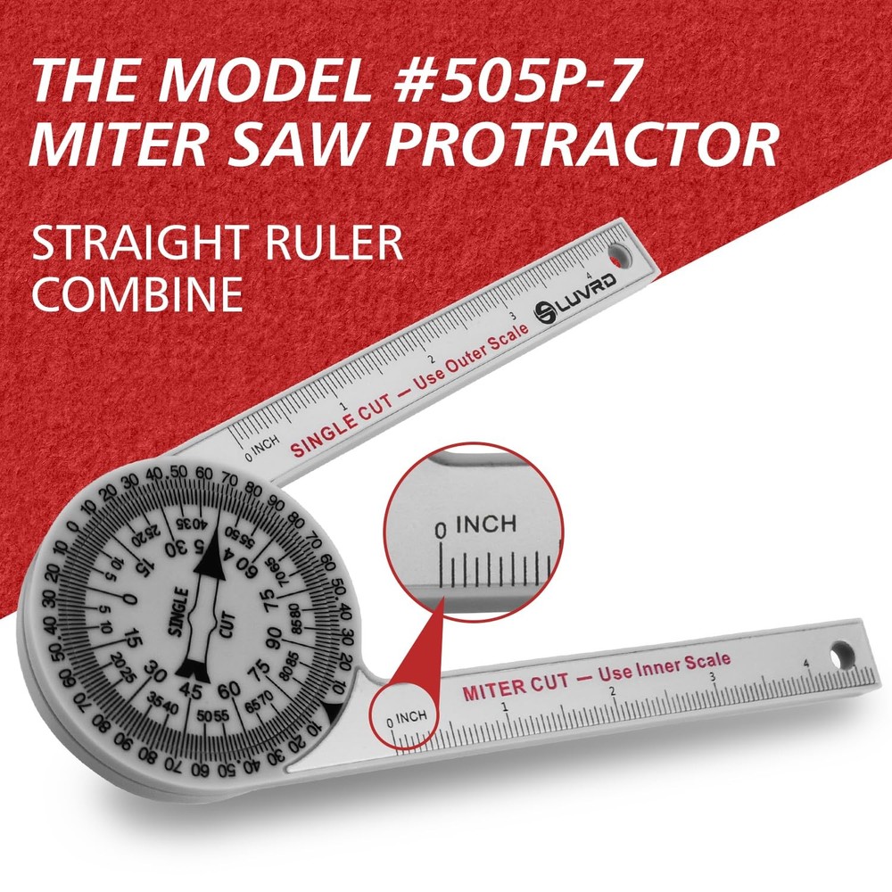 Miter Saw Protractor, Professional Miter Angle Finder for Woodworking Replace...