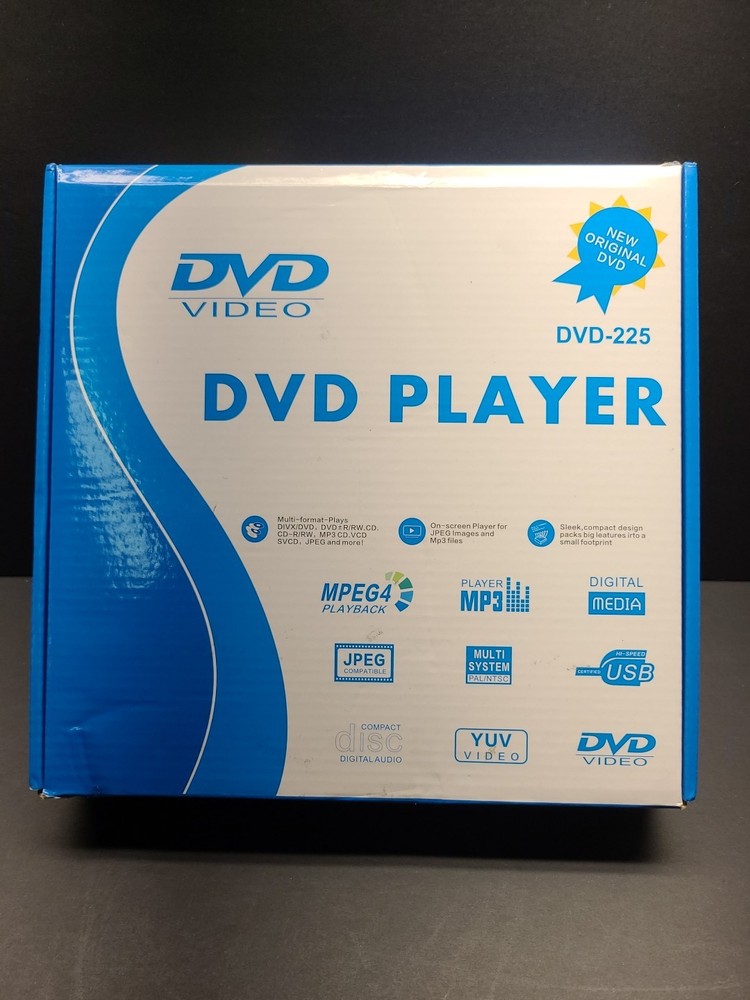 DVD Player DVD-225 Home DVD Multi Format DVD Player With Remote And RCA's