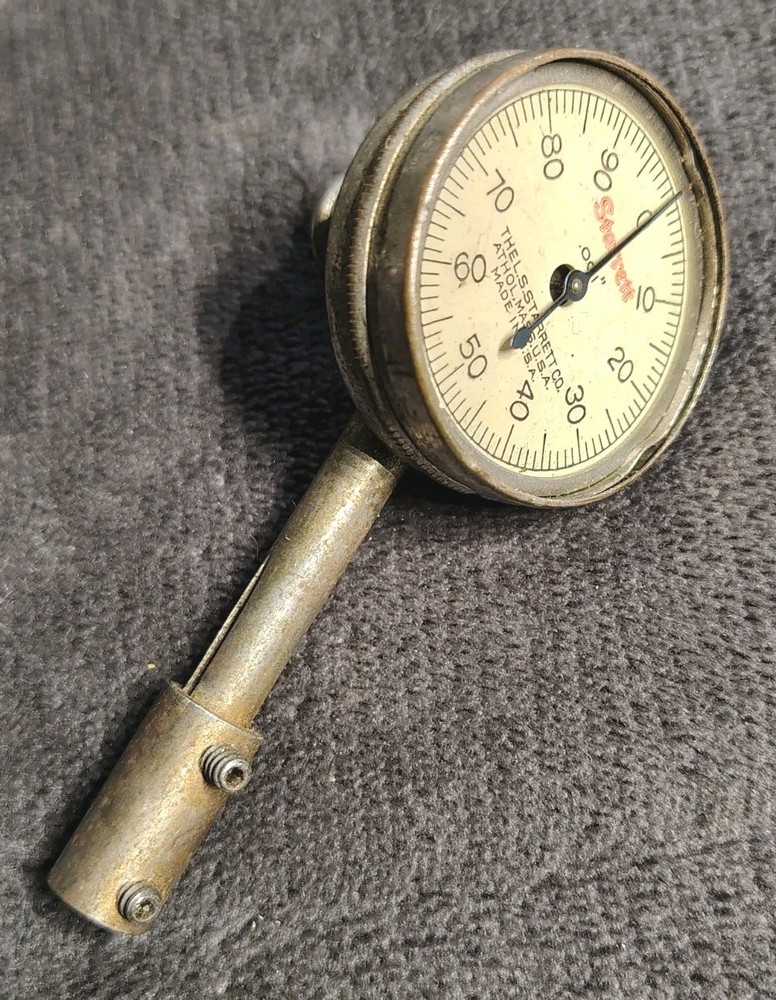 Vintage Starrett Dial Indicator (Missing Lens Cover See Description)