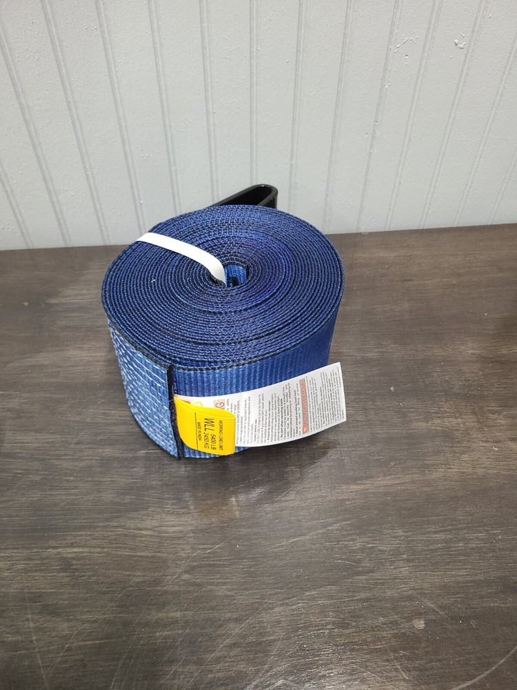 4 “x30” Winch Strap Flatbed Truck Trailer Tie Down Strap Binder Straps Blue