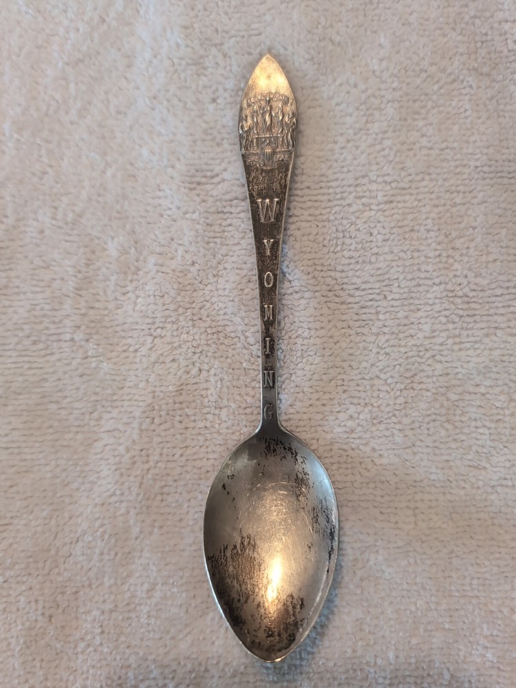 Sterling Souvenir Spoon  Wyoming