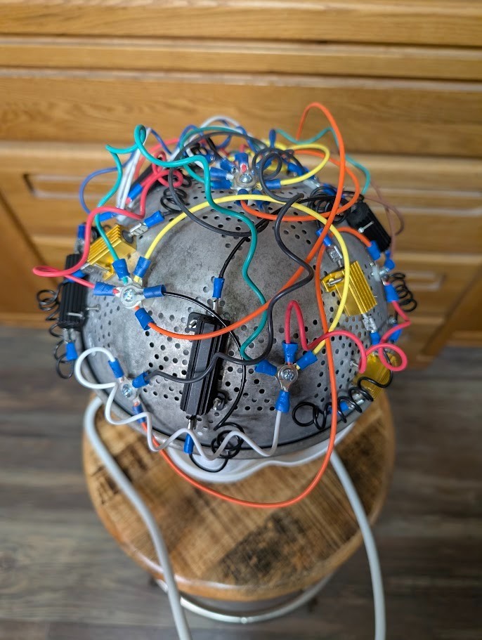Fan-made Ghostbusters -like Colander Aura Hat
