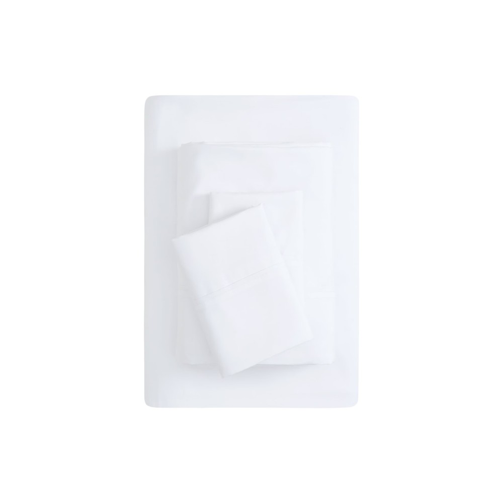 Mainstays Queen Sheet Set Arctic White 4pc Super Soft Microfiber 15" Deep Pocket