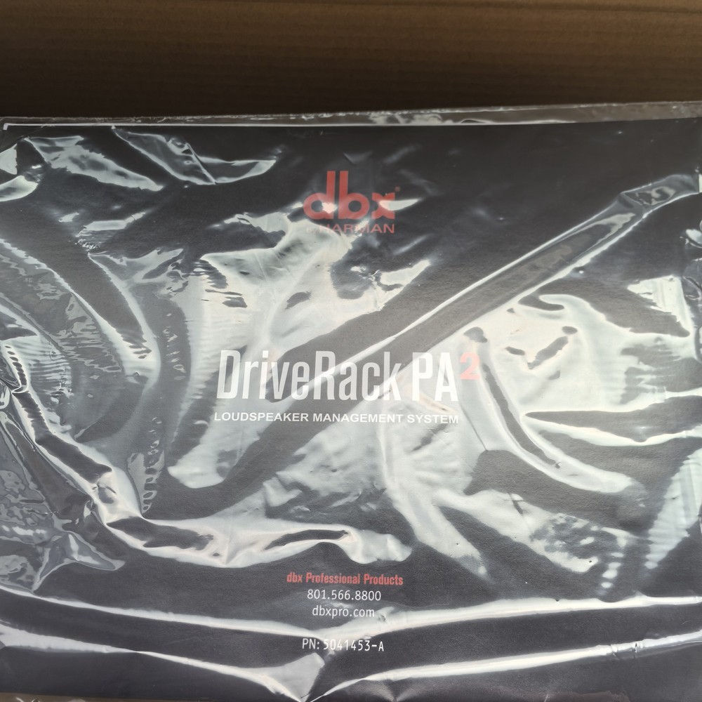 DBX PA2 DriveRack Complete Loudspeaker Management System Processor NEW