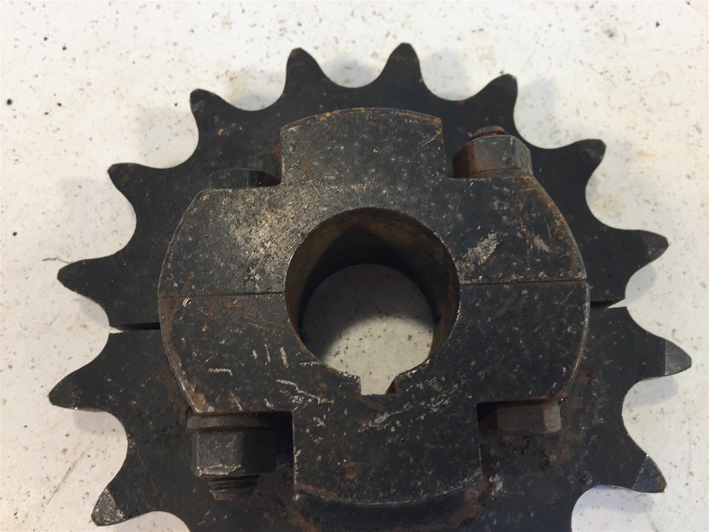 Martin 80A16 Roller Chain Sprocket With Clamp Welded on 1.25" Bore
