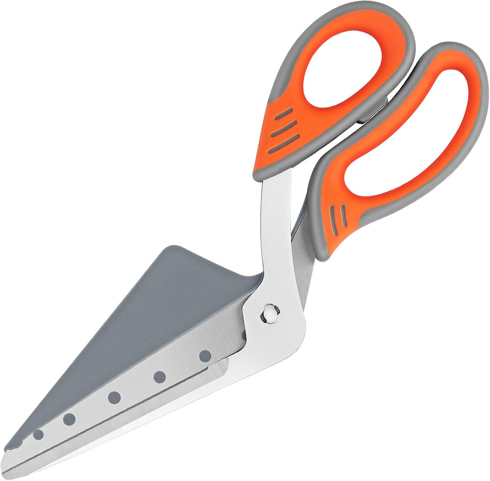 Pizza Scissors, Multi-Functional Kitchen Shears with Detachable Pizza Peel, F...