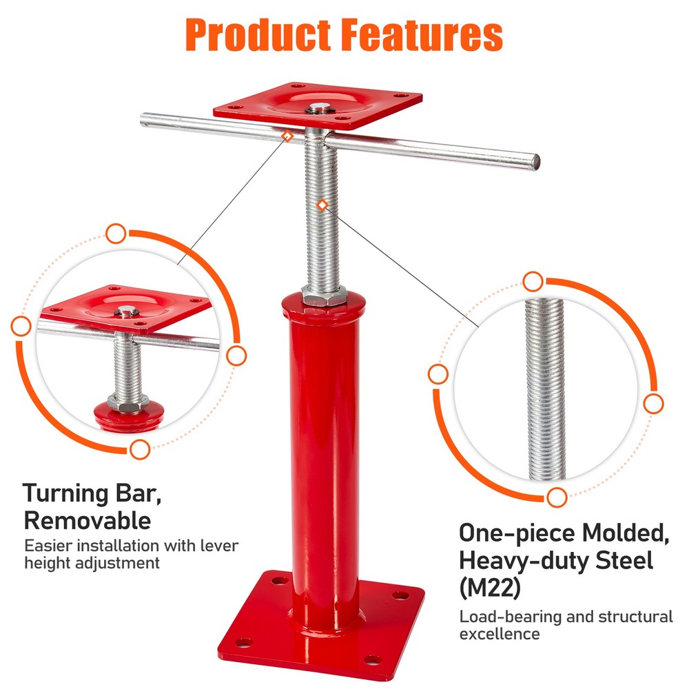 2Pc House Leveling Lift Sagging Floor Beam Column Support Jack Post Tool Durable