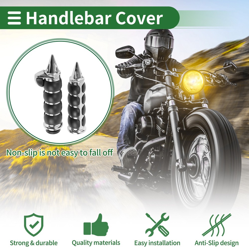 Universal 0.87" Non-Slip Motorcycle Handlebar Covers