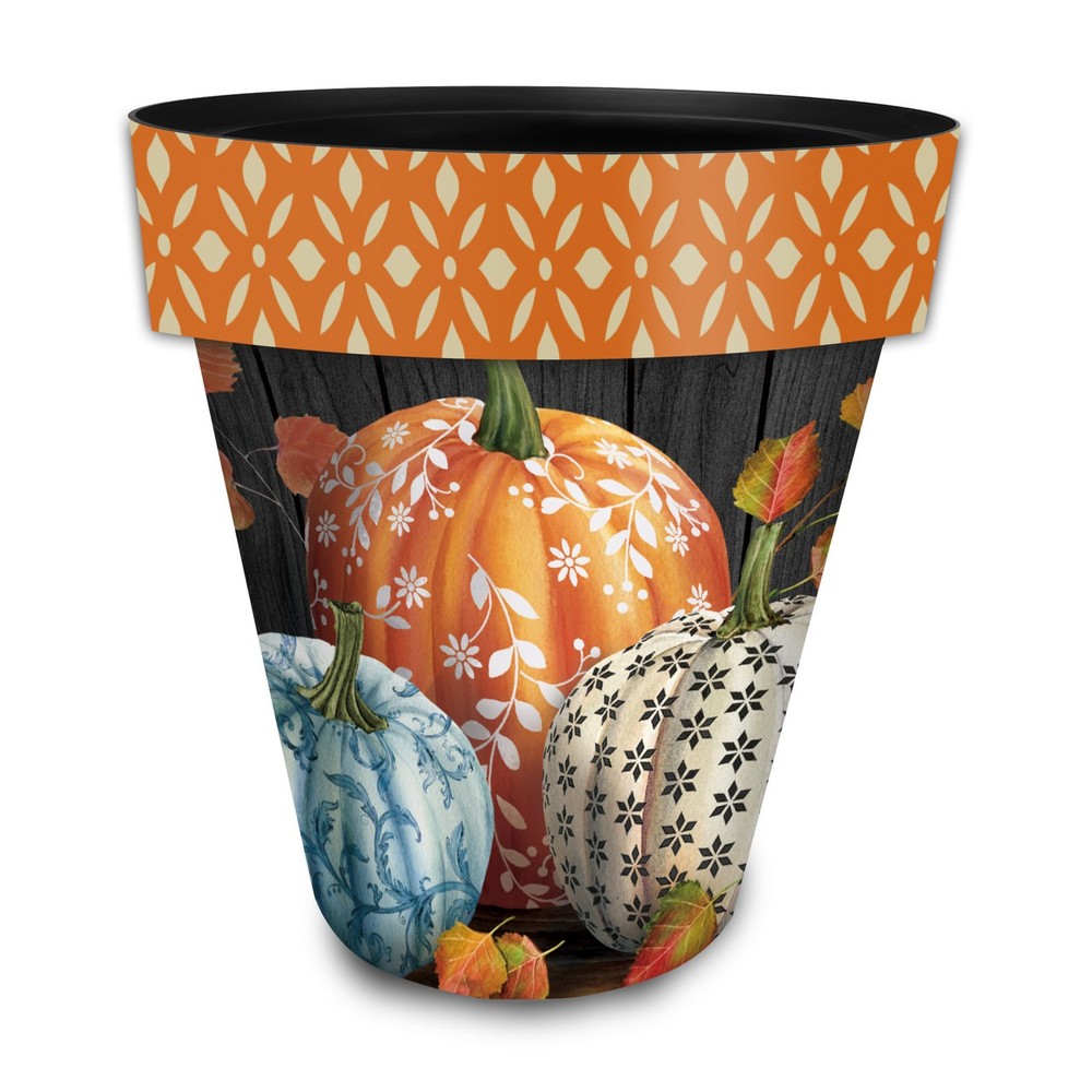 Briarwood Lane Elegant Pumpkins Large Planter