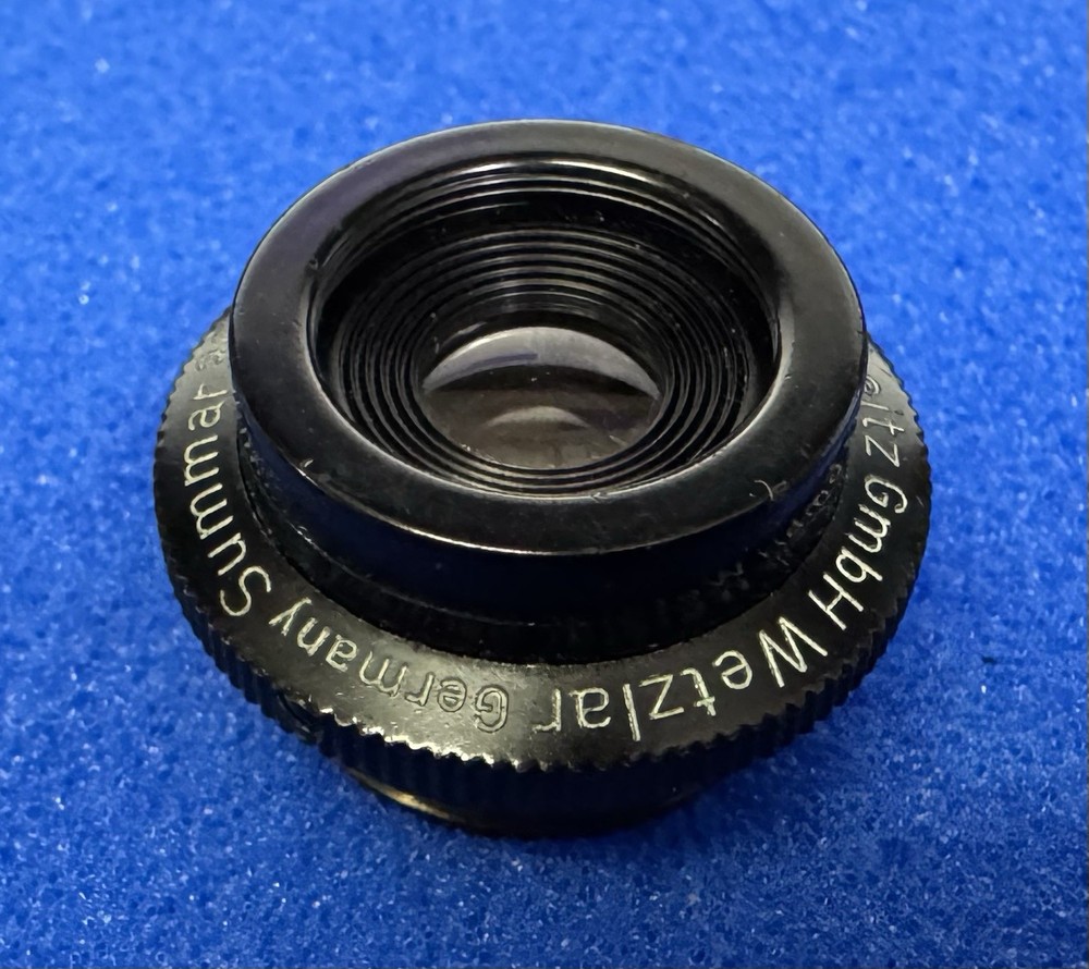 Leitz Summar 35mm Microscope Objective Lens With Aperture