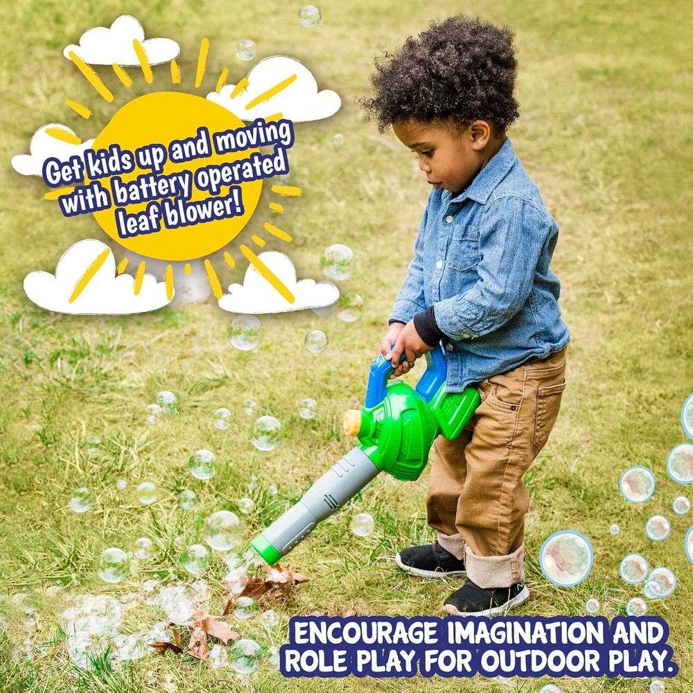 Maxx Bubbles Bubble Toy Leaf Blower - Perfect Gift for Creative Outdoor Play, 3+