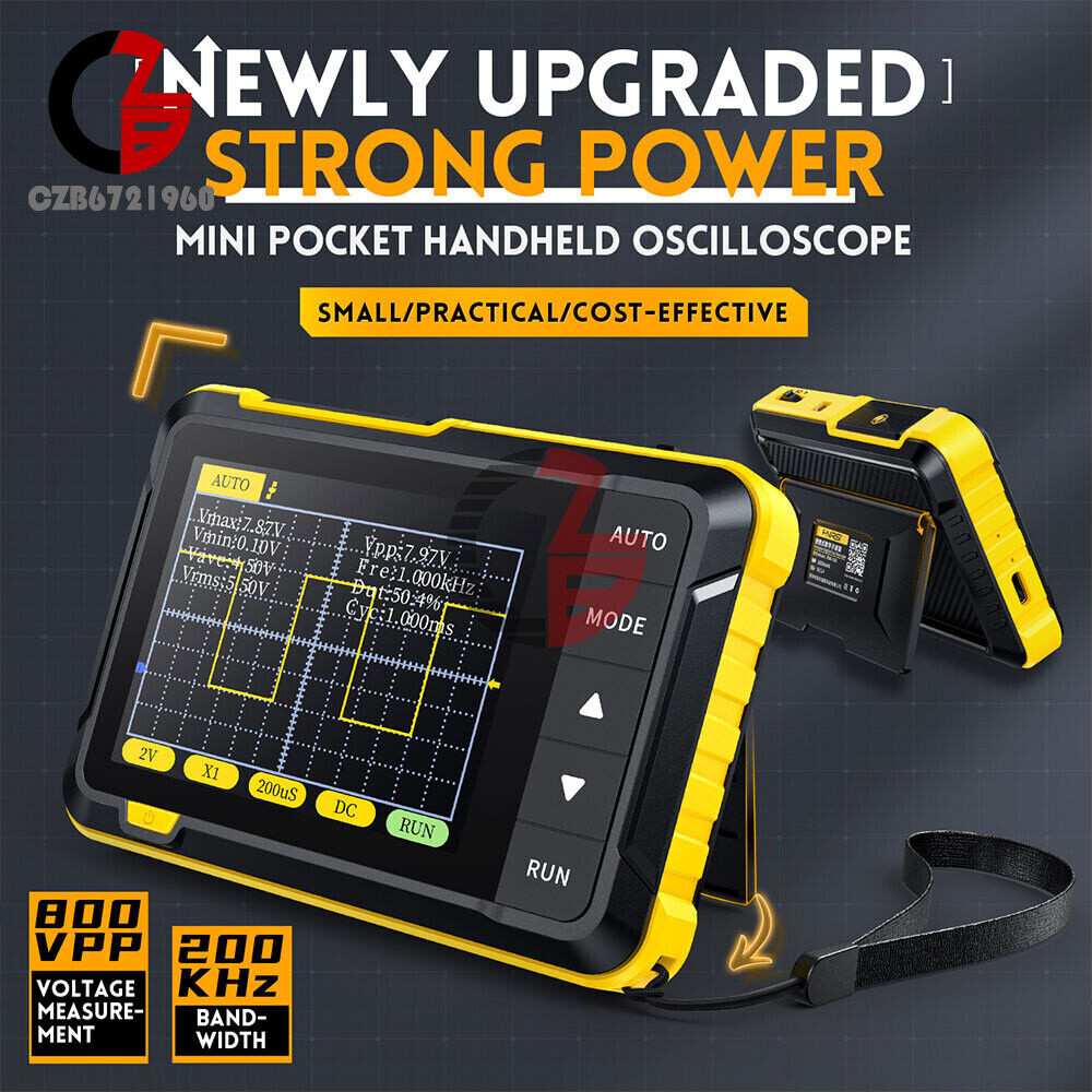 FNIRSI DSO152 Handheld Mini Oscilloscope Type-C Portable Digital Oscilloscope US