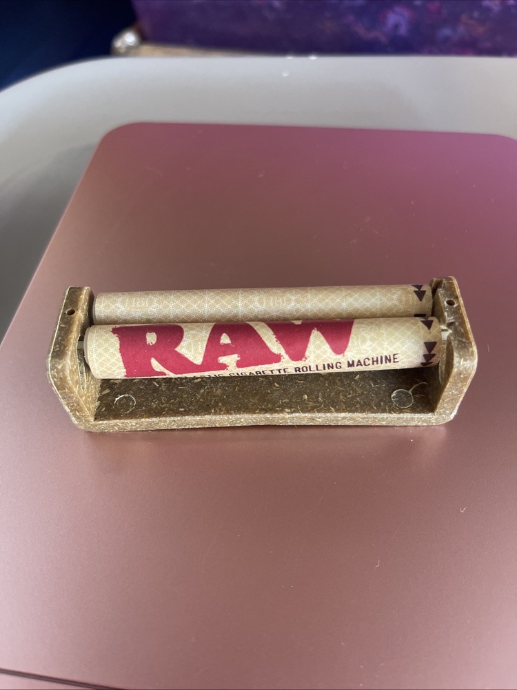 RAW Hemp Plastic Cigarette Rolling Machine 79mm Natural Eco Roller