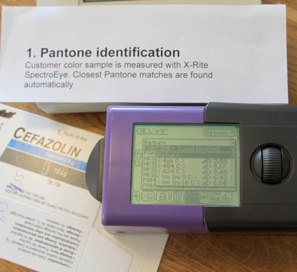 X-Rite SpectroEye High Accuracy Spectrophotometer + Seiko DPU-414 Printer