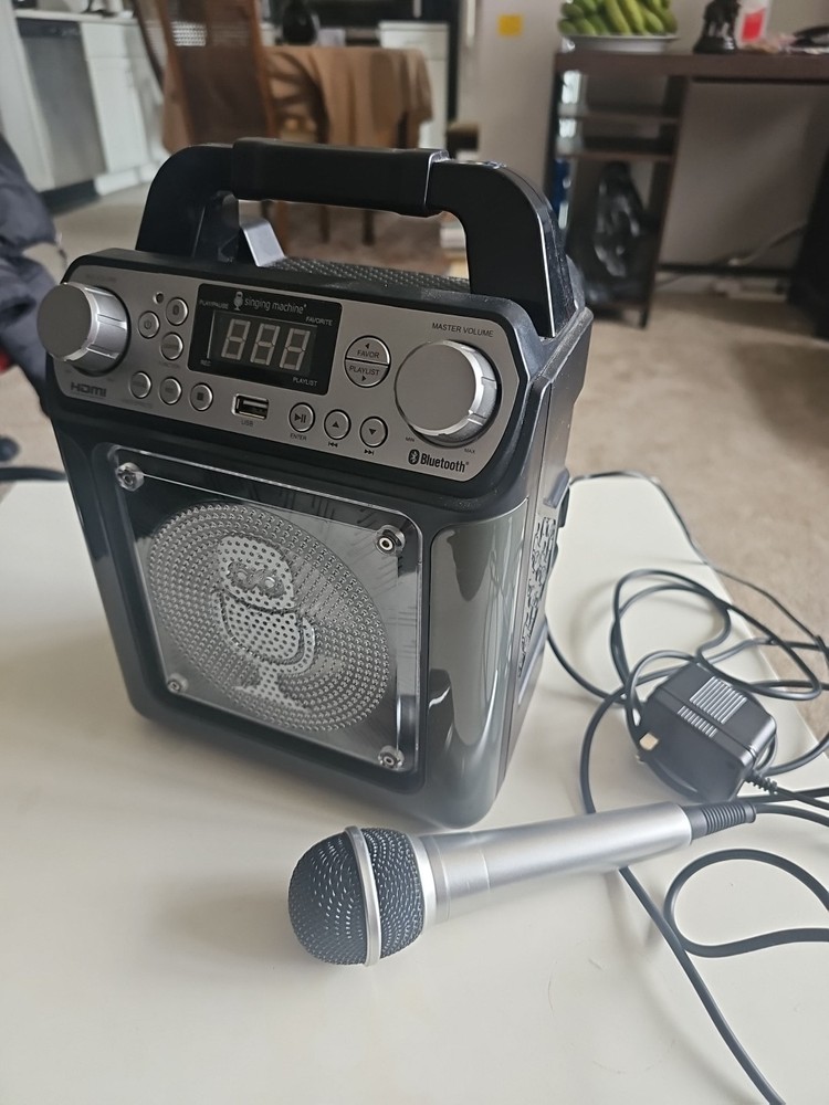 Singing Machine Bluetooth Karaoke System Tested Works With Microphone