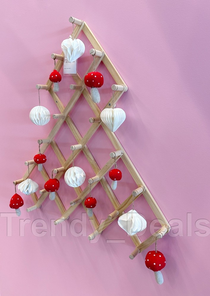 Ikea VINTERFINT Alternative Christmas Tree Wall Decoration Solid Pine w/24 Hooks