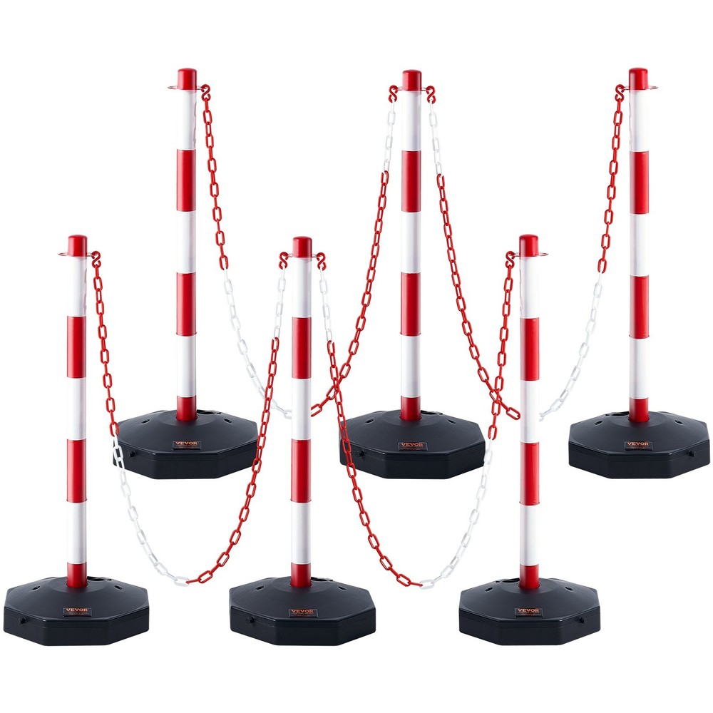Adjustable Traffic Delineator Post Cones;6 Pack;Traffic Safety Delineator Barrie