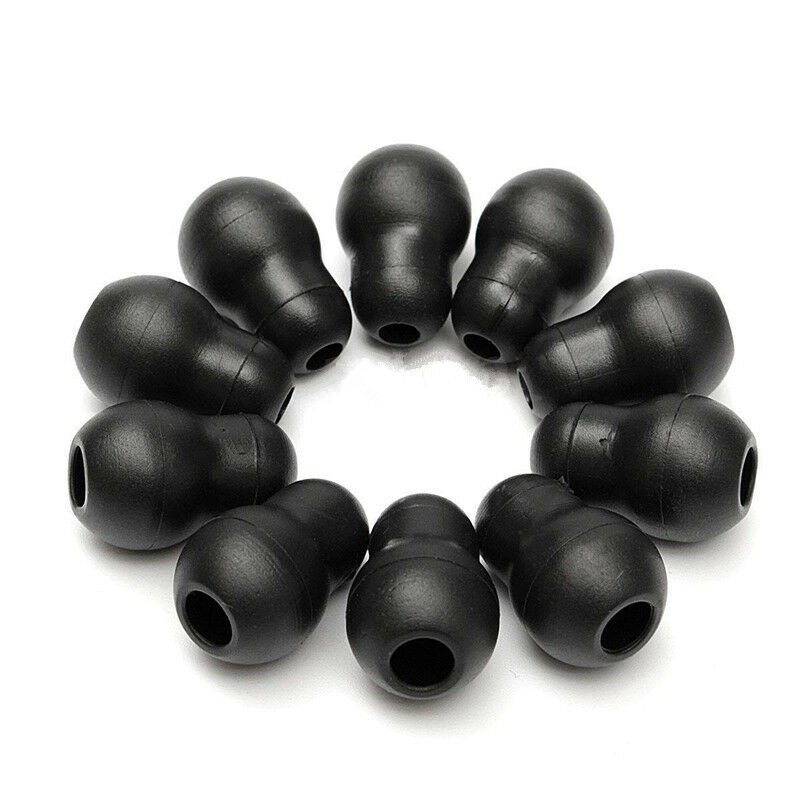 10Pcs Silicone Black Soft Eartips Earplug Earpieces For Littmann Stethoscope H