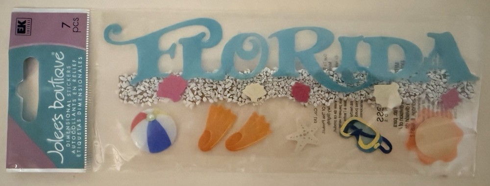 Jolee's FLORIDA Scrapbooking Title Sticker~Quick Ship!~Beautiful!