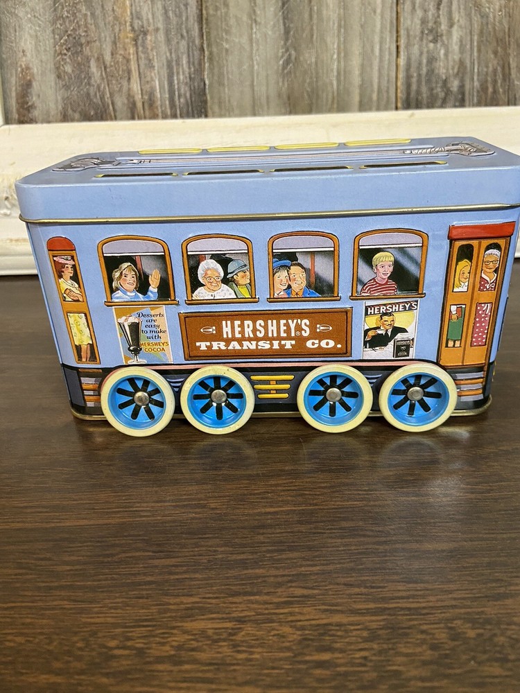HERSHEY’S Transit Co TIN - Trolley w Rolling Wheels * Vehicle Series #2 2000