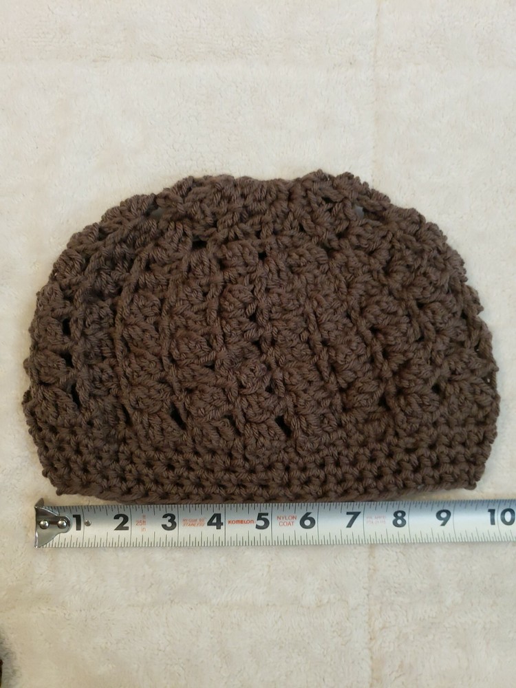 Vintge Handmade neckwarmer soft brown. Set comes with hat.