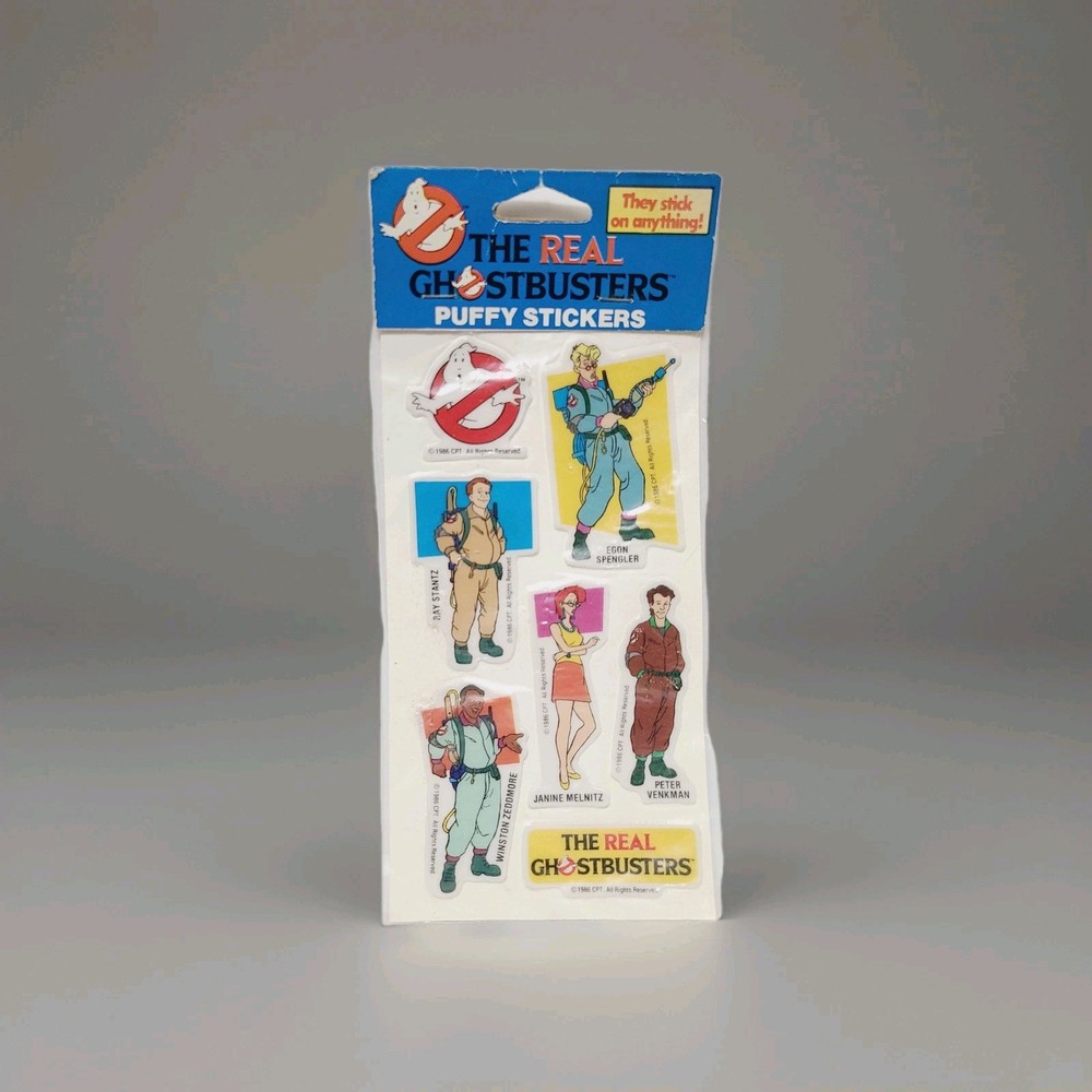 The Real Ghostbusters Puffy Stickers Unopened 1986