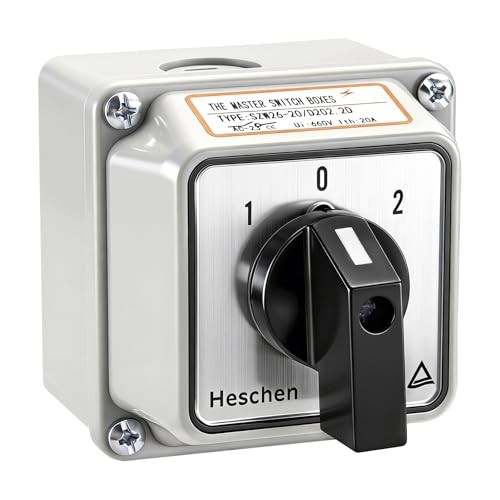 Universal Rotary Cam Selector Changeover Switch, SZW26 Standard Box