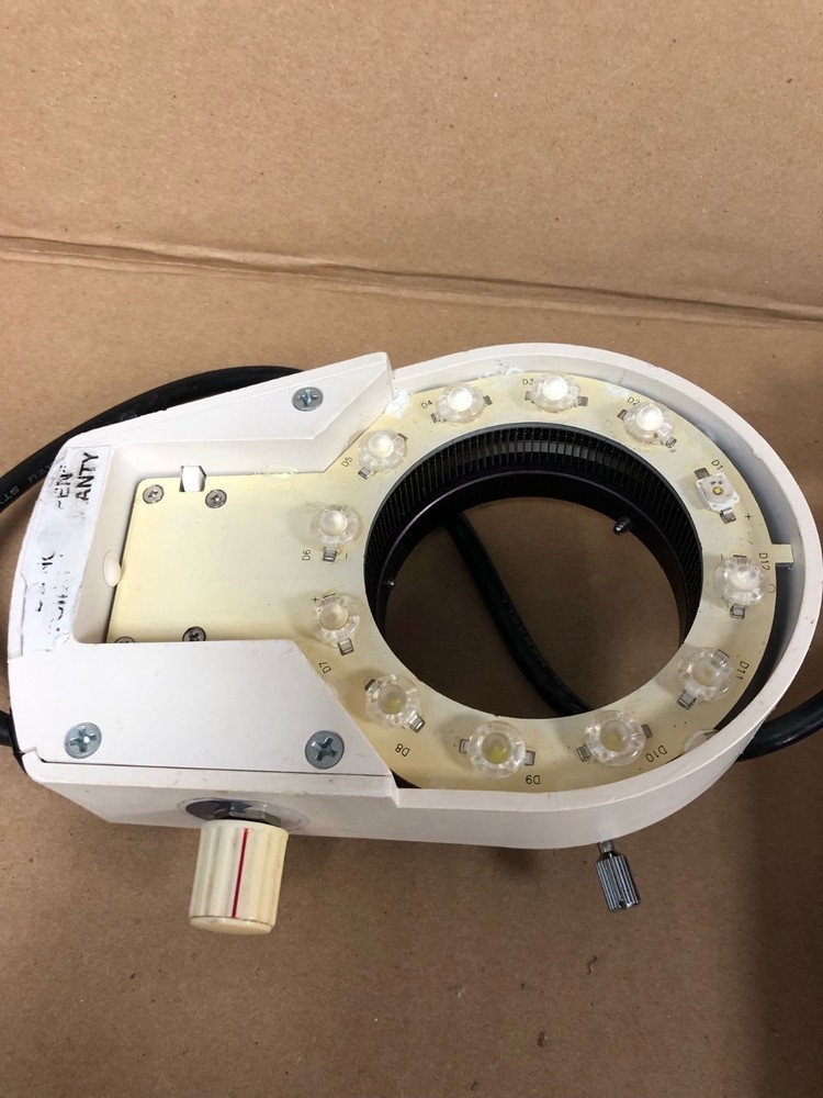 Micro-Lite LV2000 LED Microscope Ring Illuminator, ID: 2.35" (TESTED)